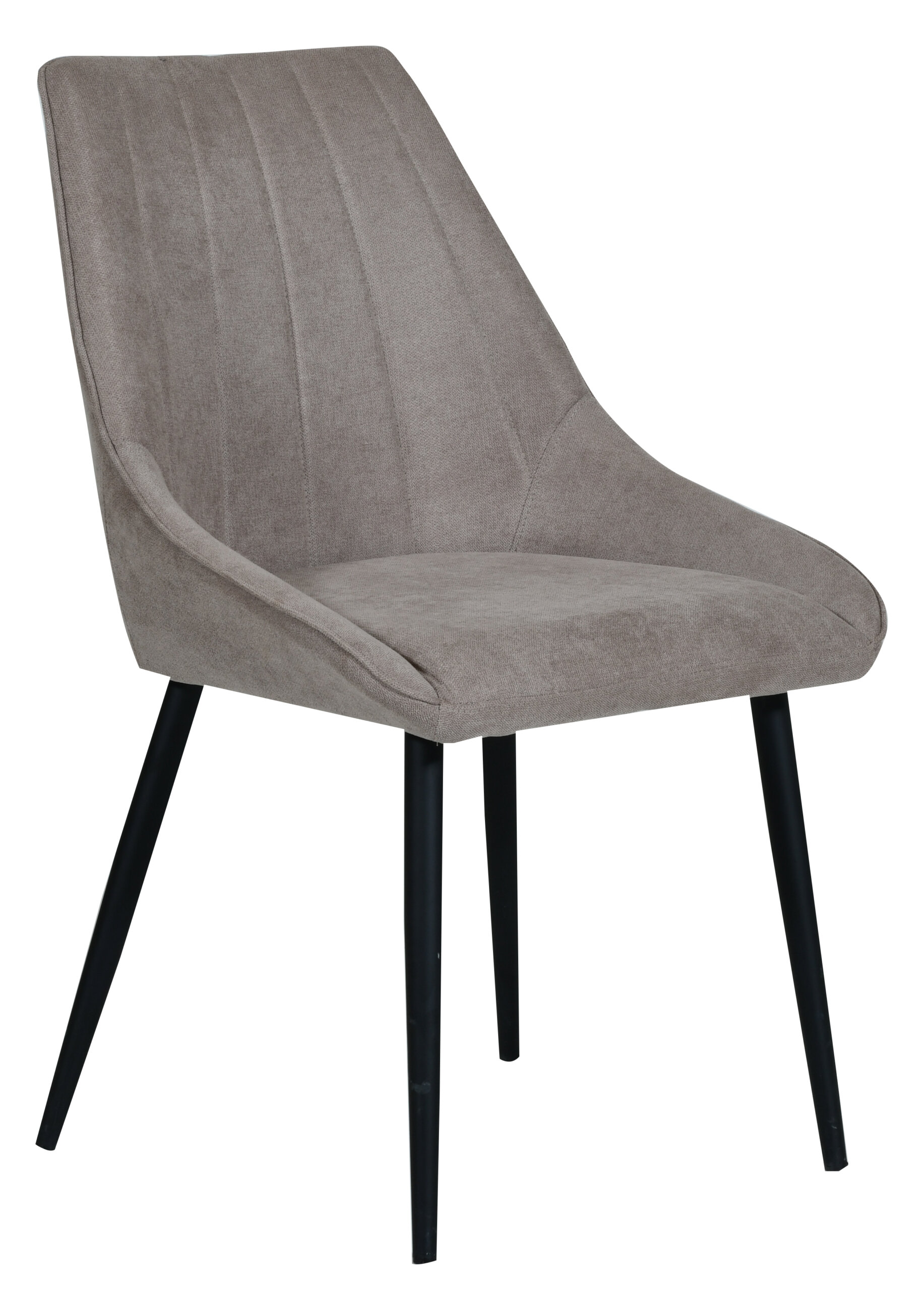 DINING CHAIR GREY FABRIC - Malloupas & Papacostas