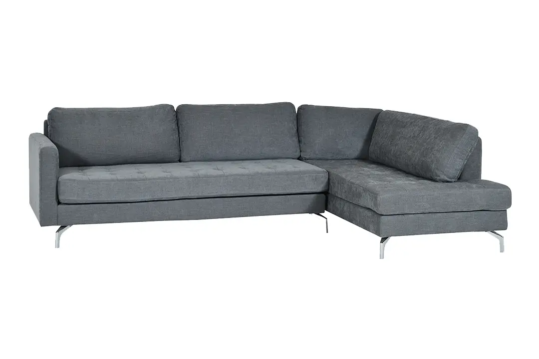 R-CORNER SOFA DARK GREY FABRIC