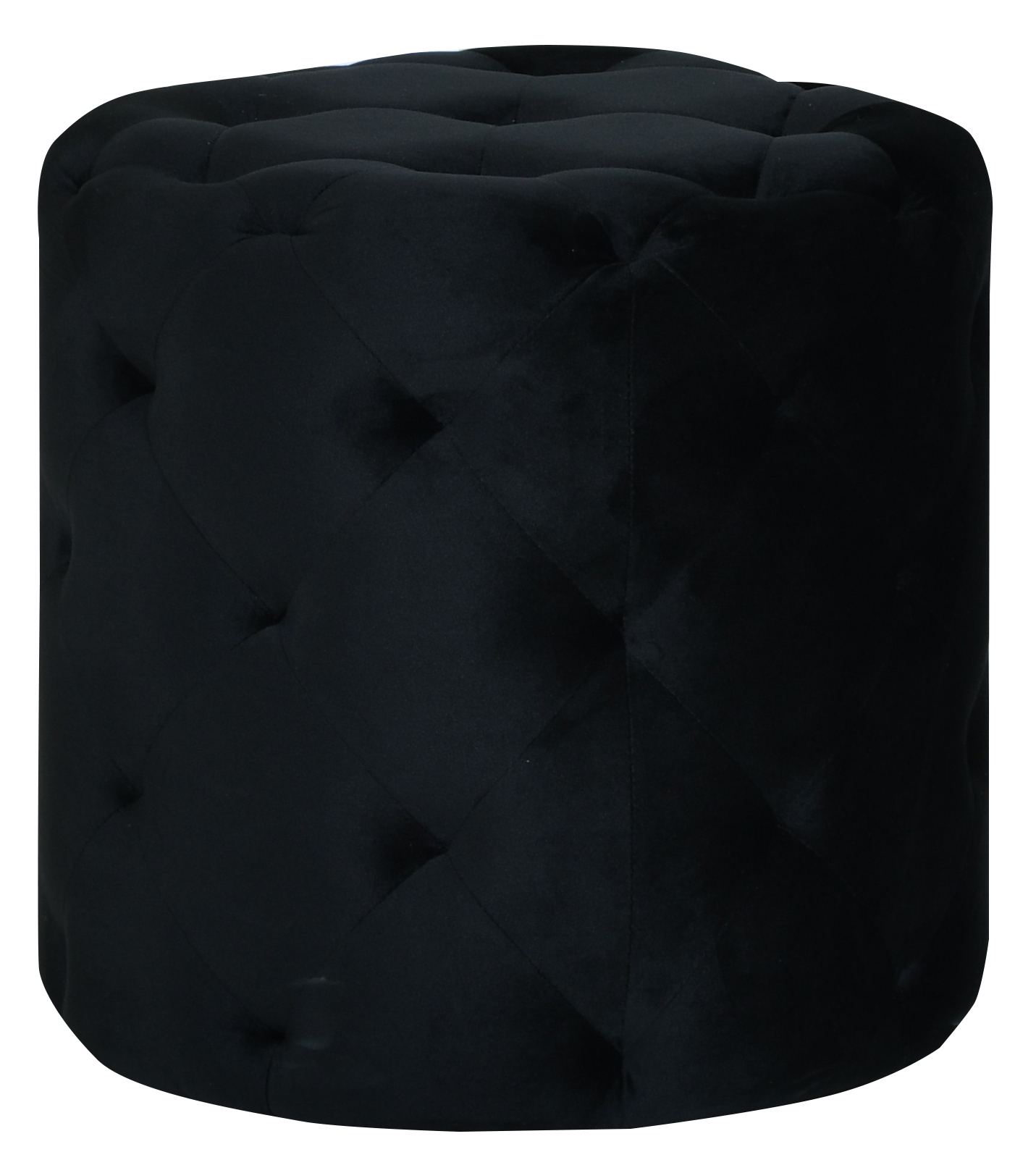 POUF BLACK VELVET Malloupas & Papacostas