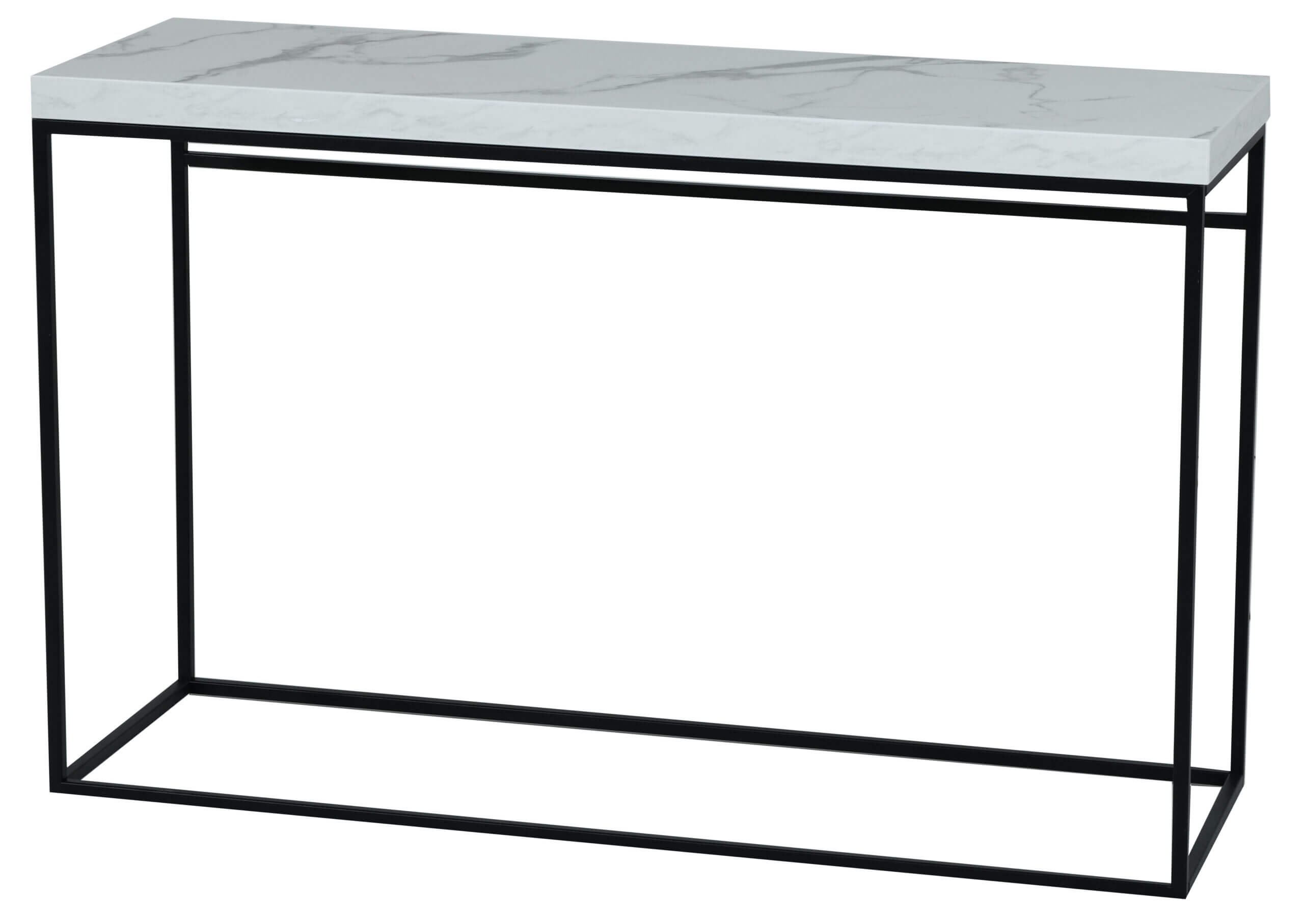 CONSOLE MARBLE WHTBLC MTL LEG Malloupas & Papacostas
