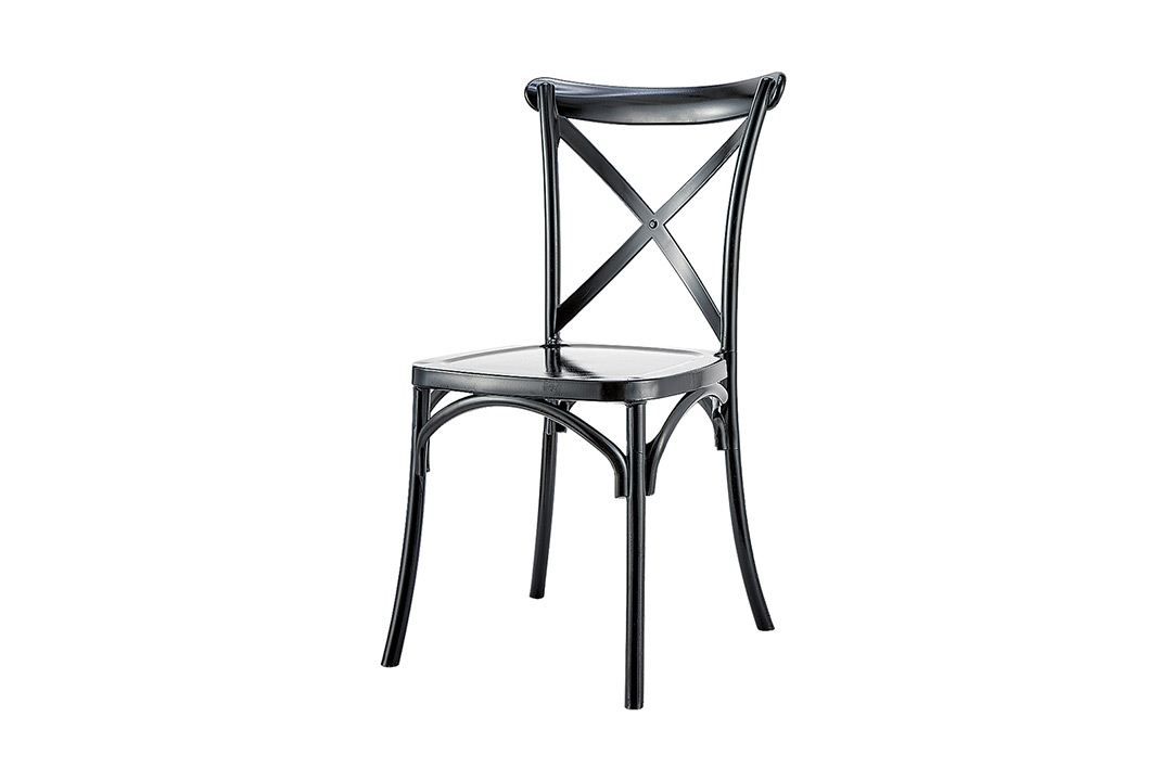 PLASTIC CHAIR BLACK Malloupas & Papacostas