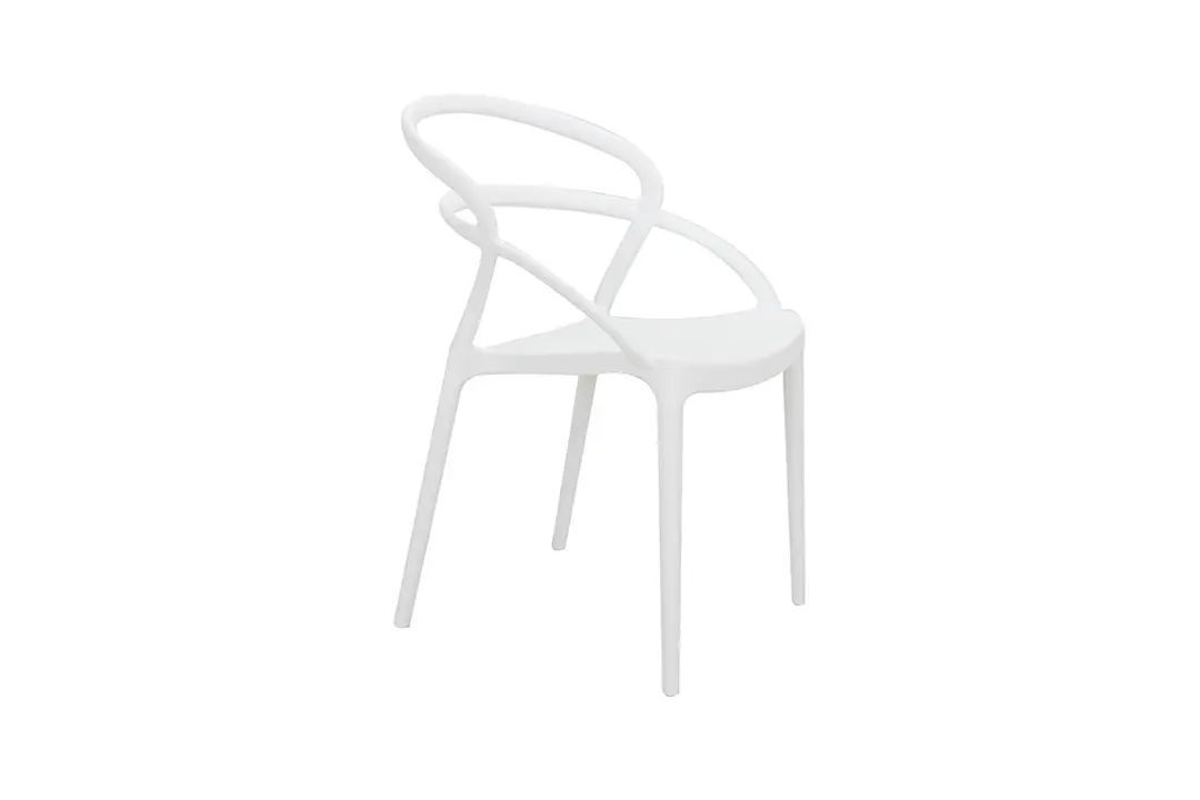 PLASTIC CHAIR WHITE W-02