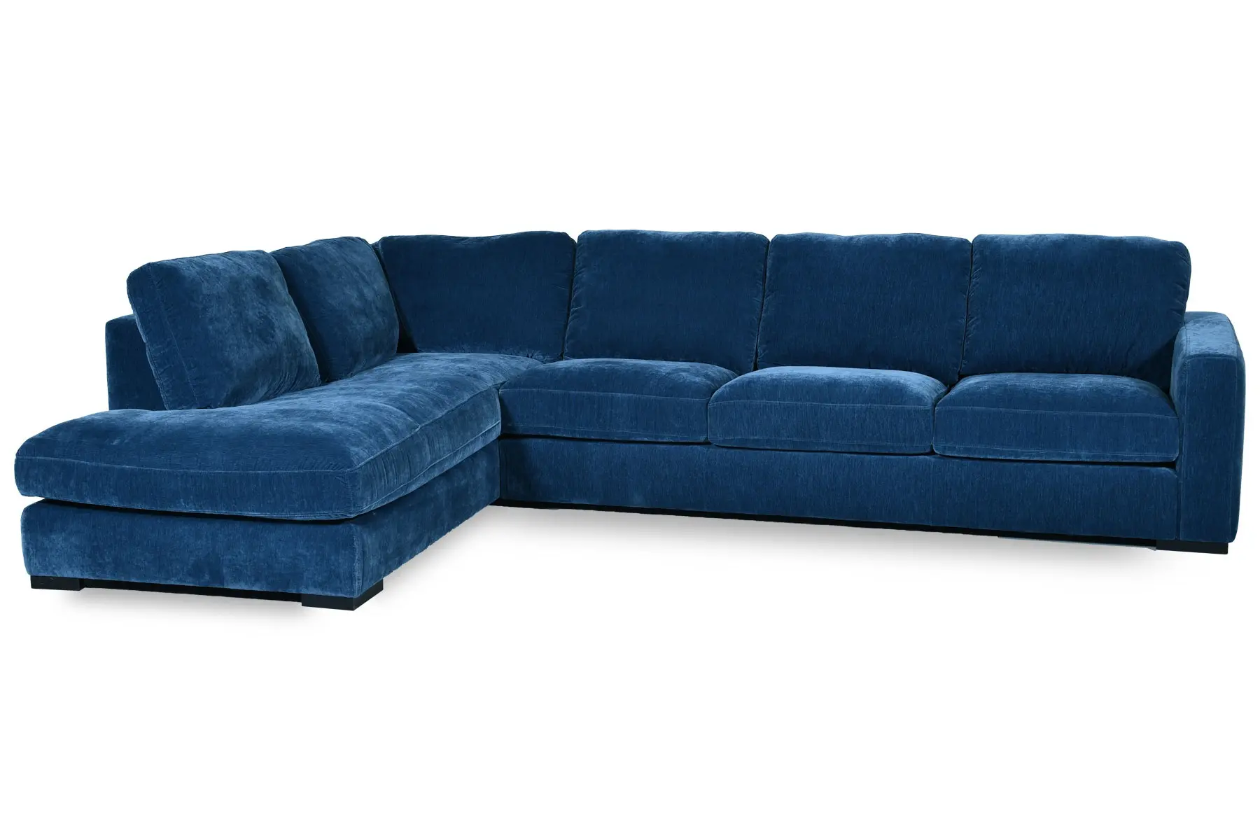 L-CORNER SOFA BLUE FABRIC