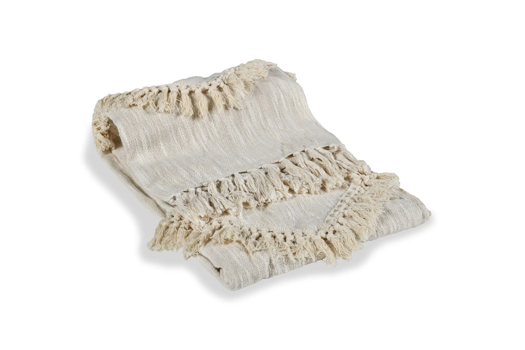 HANDWOVN THROW NATURAL 130X170