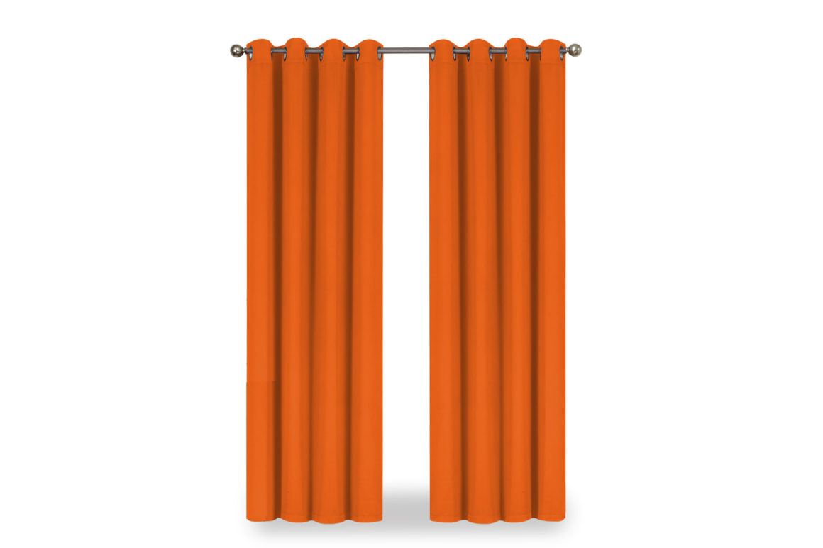 Orange Window Curtain – 140x260 cm