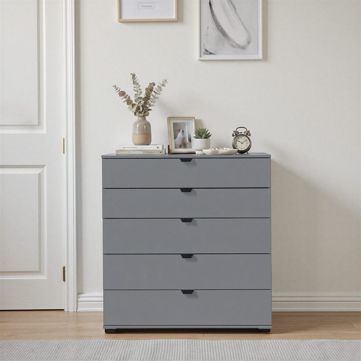 DUERO Grey Wood Effect Chest of Drawers