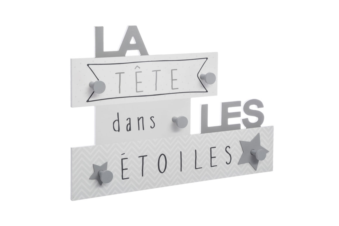 GREY STARS HOOK BOARD