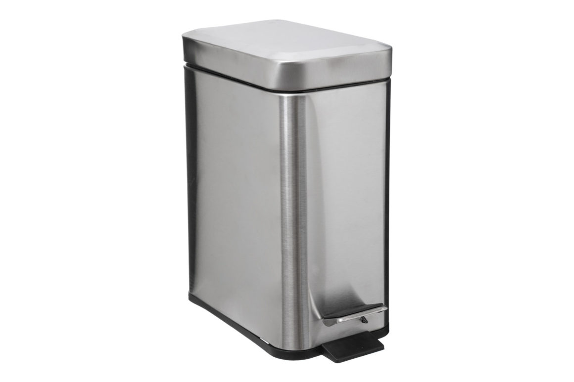 BIN SILVER RECTANGLE 5L