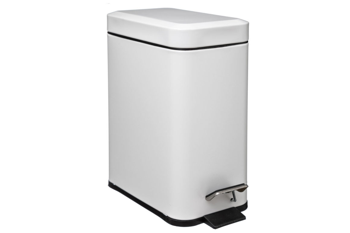 BIN WHITE RECTANGLE 5L