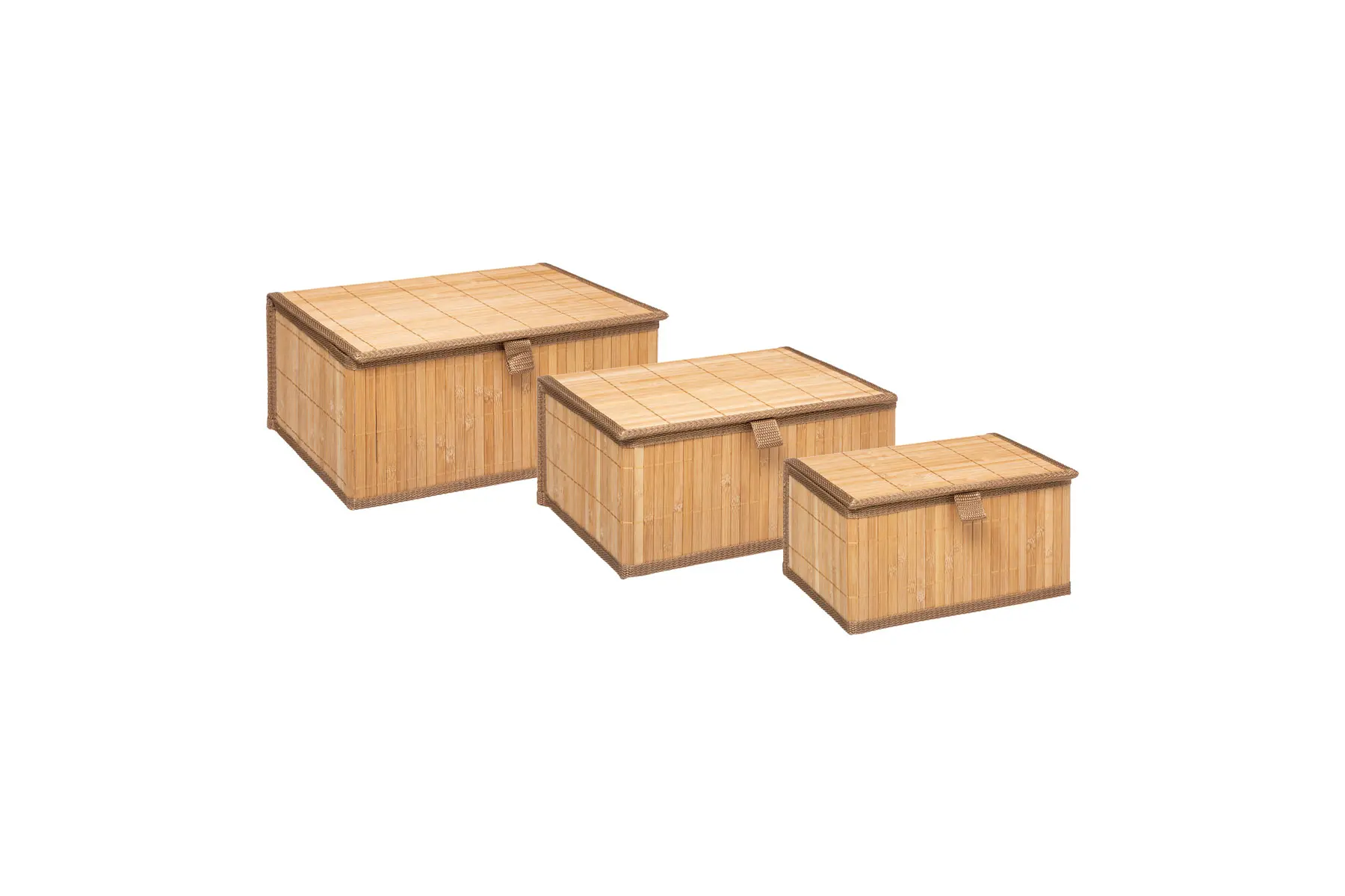 BASKETS SET X3 NATURAL BAMBOO