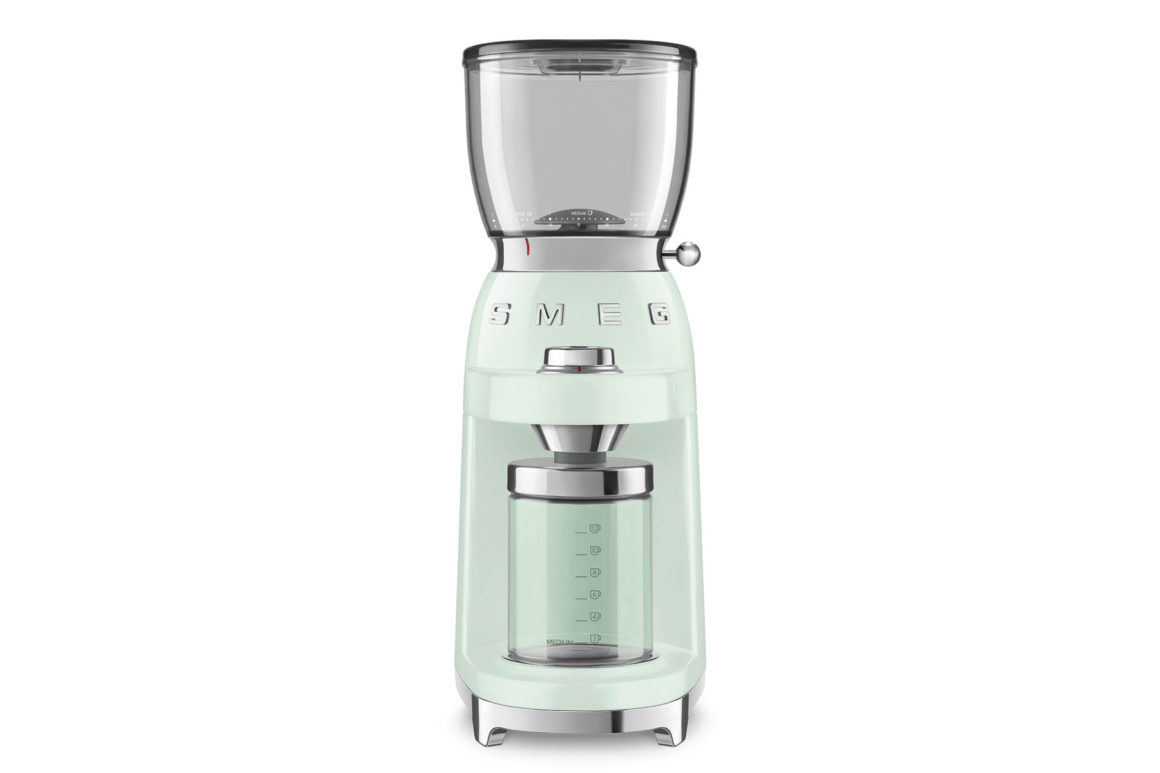 Smeg Coffee Grinder in Pastel Green