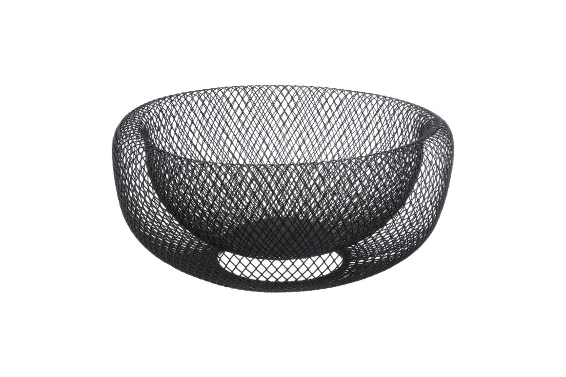BLACK FRUIT BASKET MESH