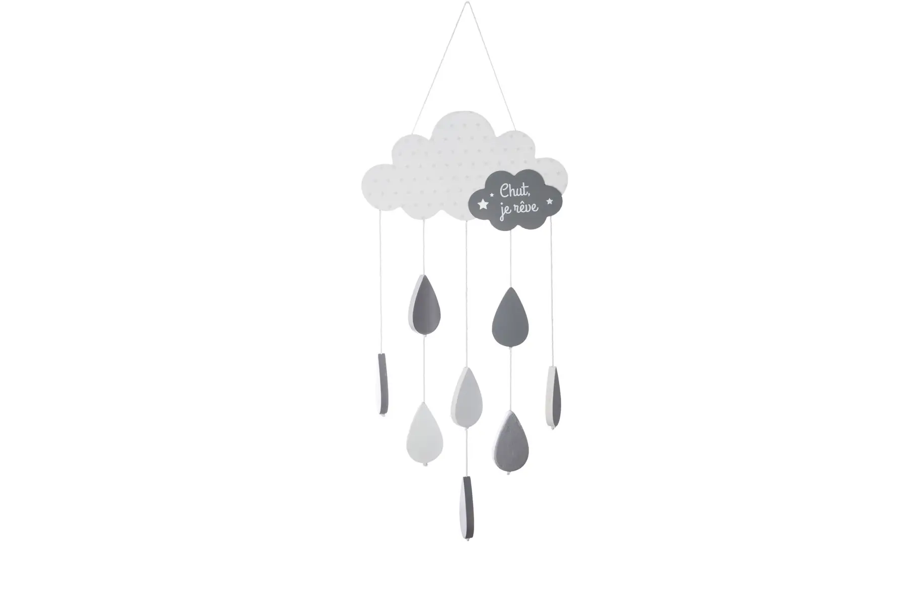 GREY CLOUD HANGING DECO