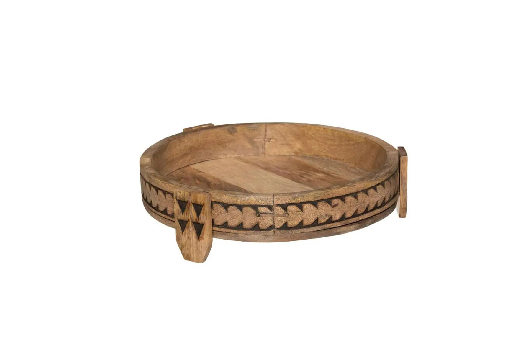 MANGO WOOD TRAY + FEET SAFARI