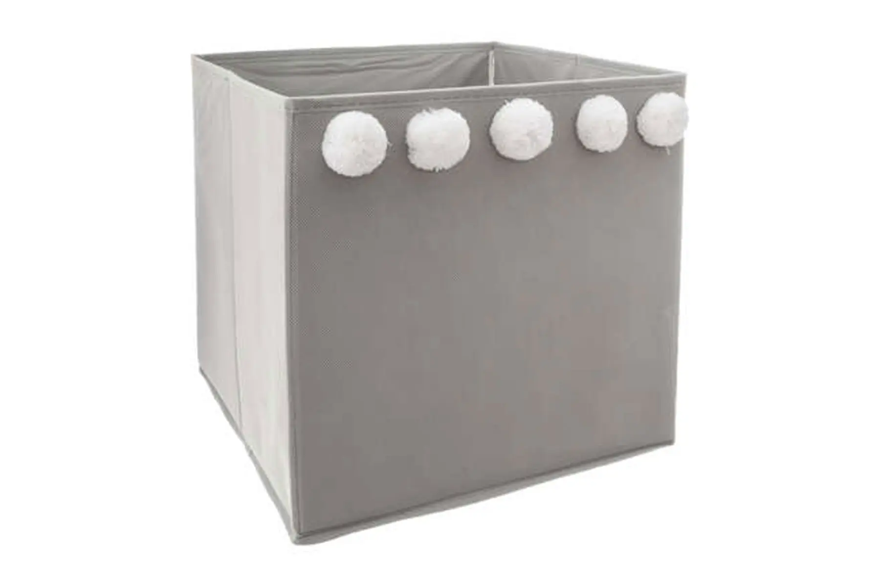 POMPOM GREY NON WOVEN STORAGEMARQUE : ATMOSPHERA_FOR_KIDS