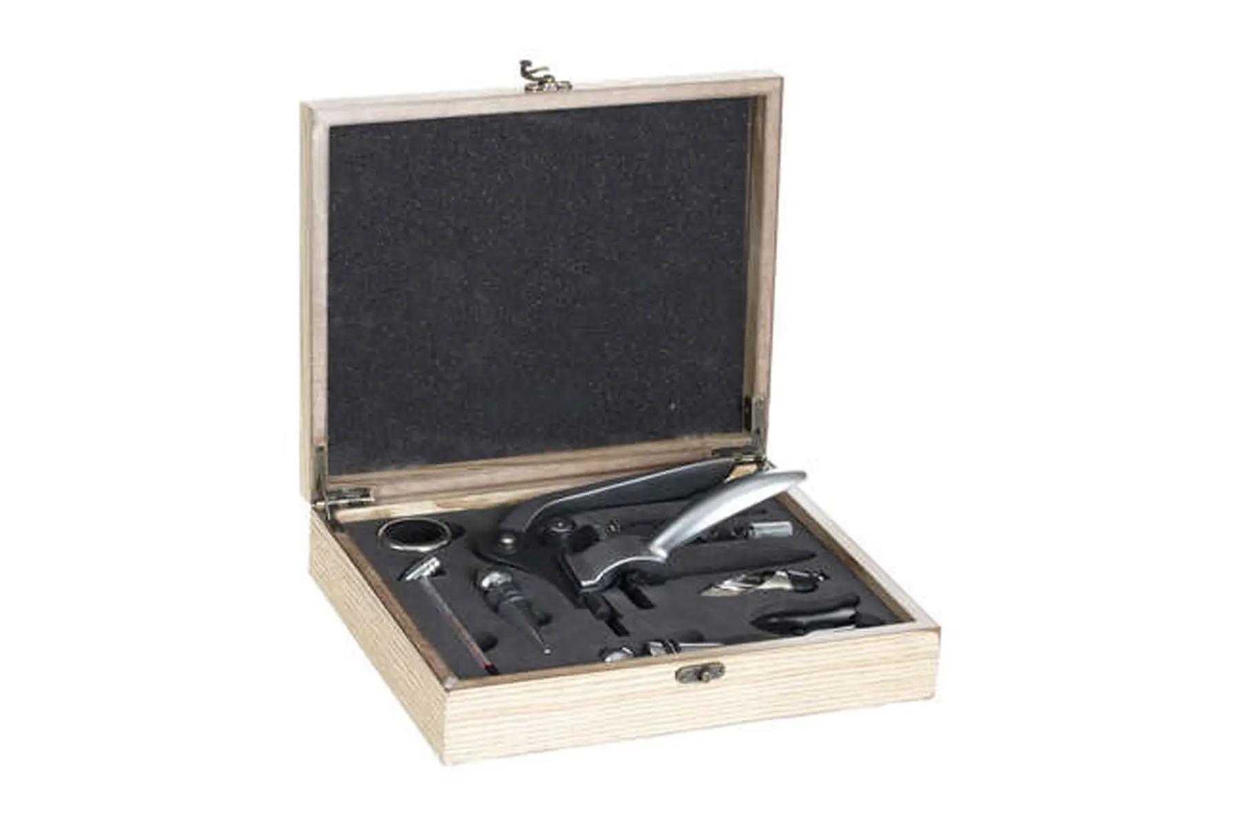 SOMMELIER KIT 9PCS WOOD MARCMARQUE : SECRET_DE_GOURMET
