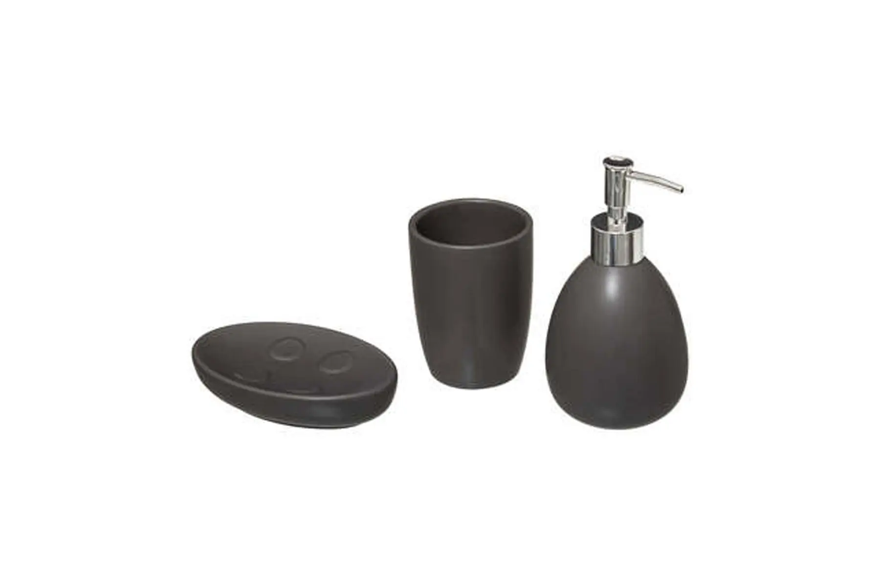 BATHROOM SETX3 GREY SUN MATMARQUE : FIVE