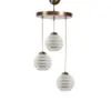 CEILING LAMP LED 3LAMPS GOLD