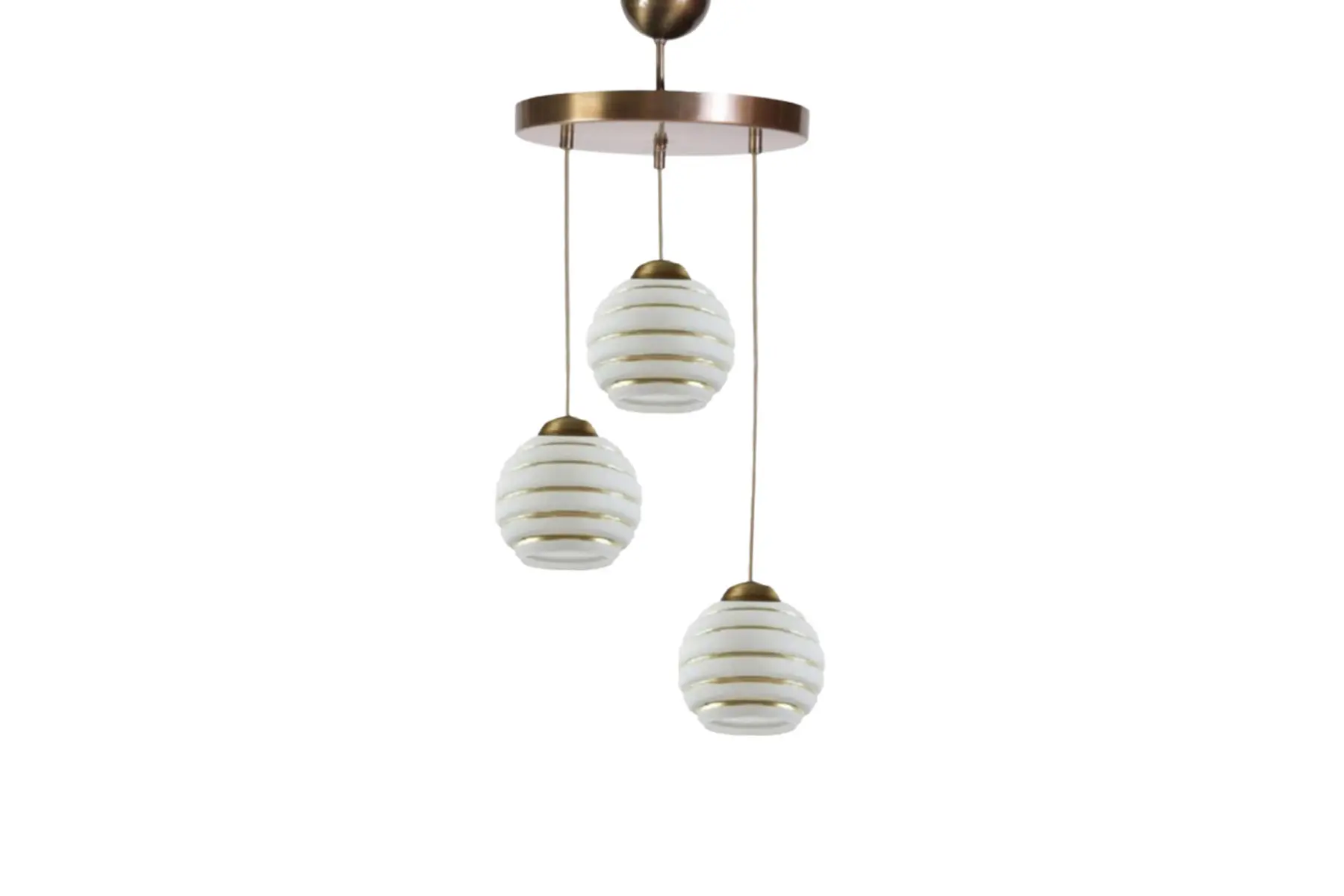 CEILING LAMP LED 3LAMPS GOLD