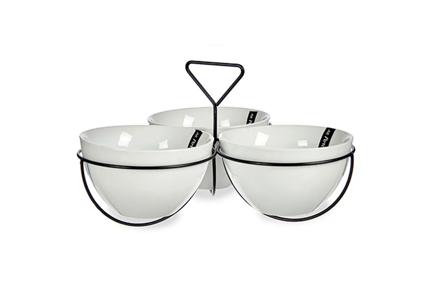 SET 3 WHITE PORCELAIN BOWLS