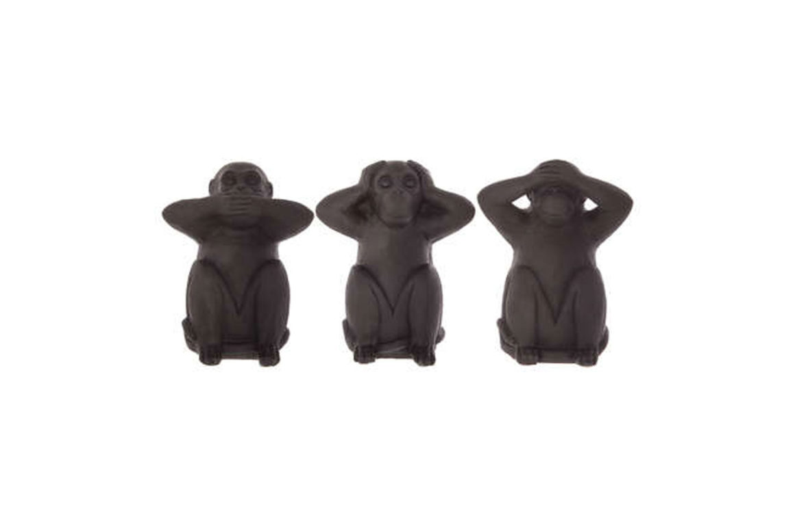 RESIN WISDOM MONKEY X3 H23