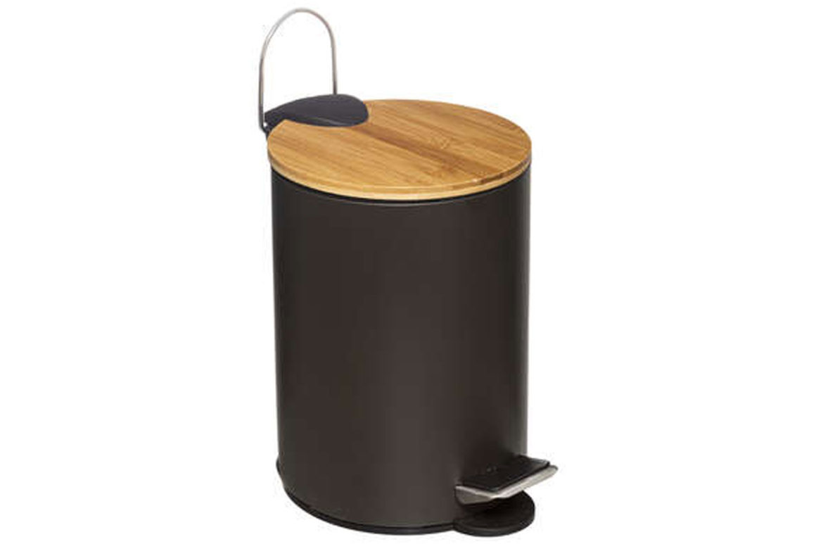 DUSTBIN 3L CHARCOAL MODERN