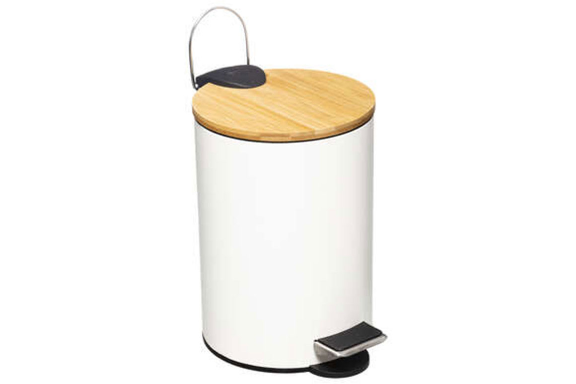 DUSTBIN 3L WHITE MODERN