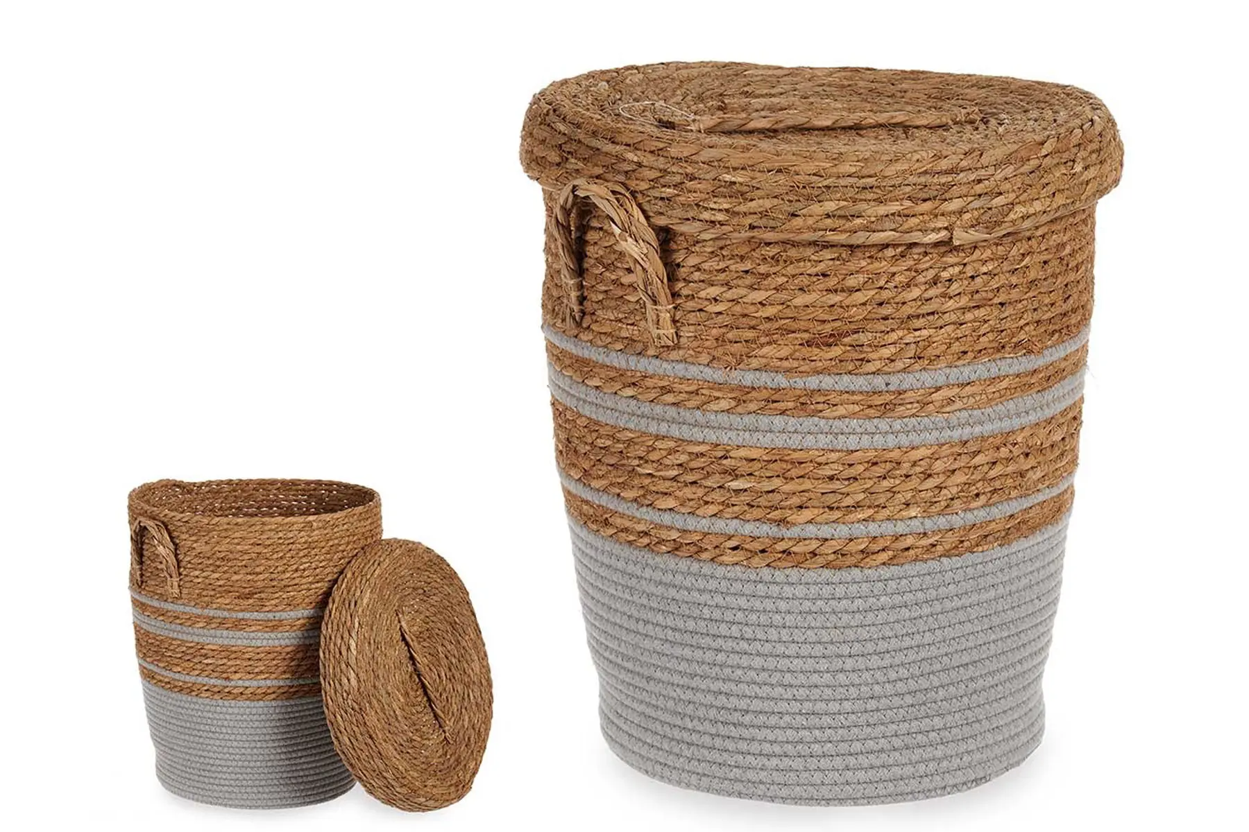 SMALL GREY SEAGRASS BASKET