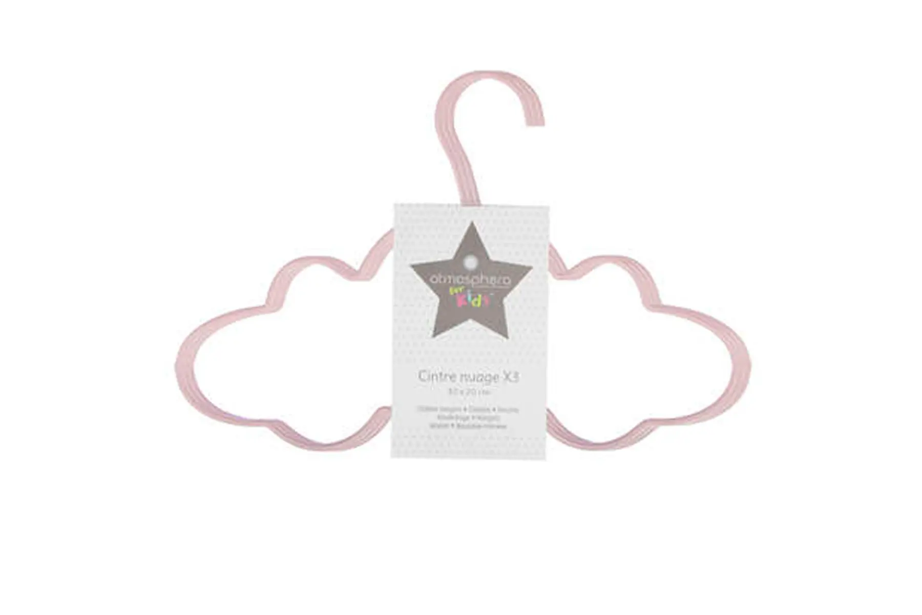 METAL CLOUD HANGER X3 PINK