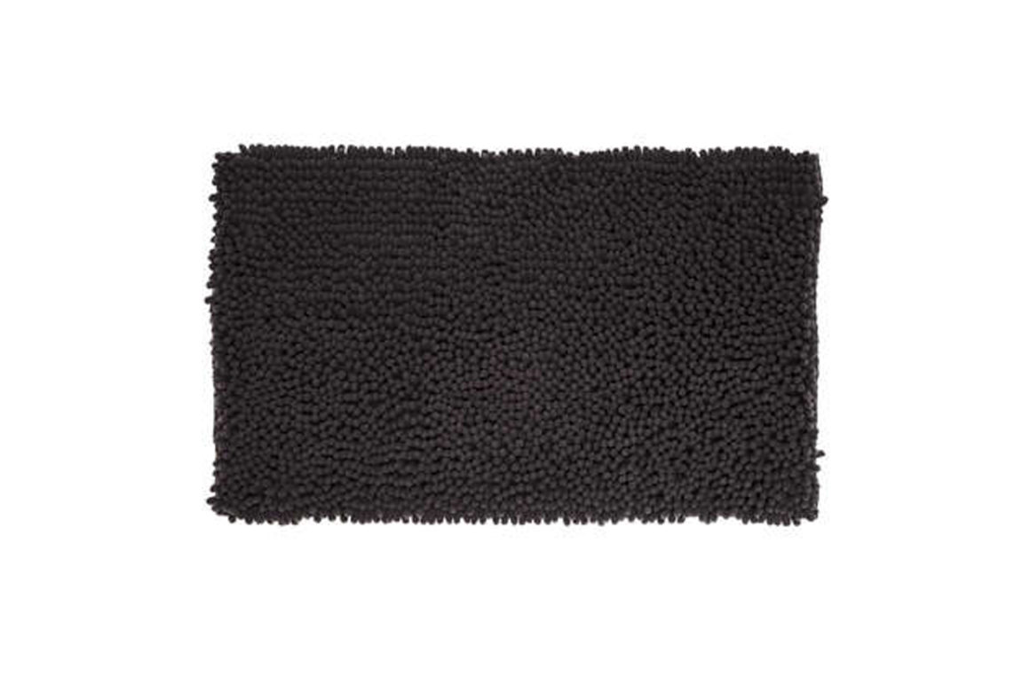 MAXI CHENILLE MAT BLK 50X80