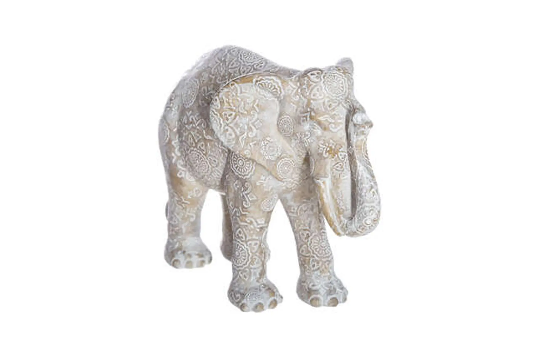 WHITE ELEPHANT RESIN ENZO H15