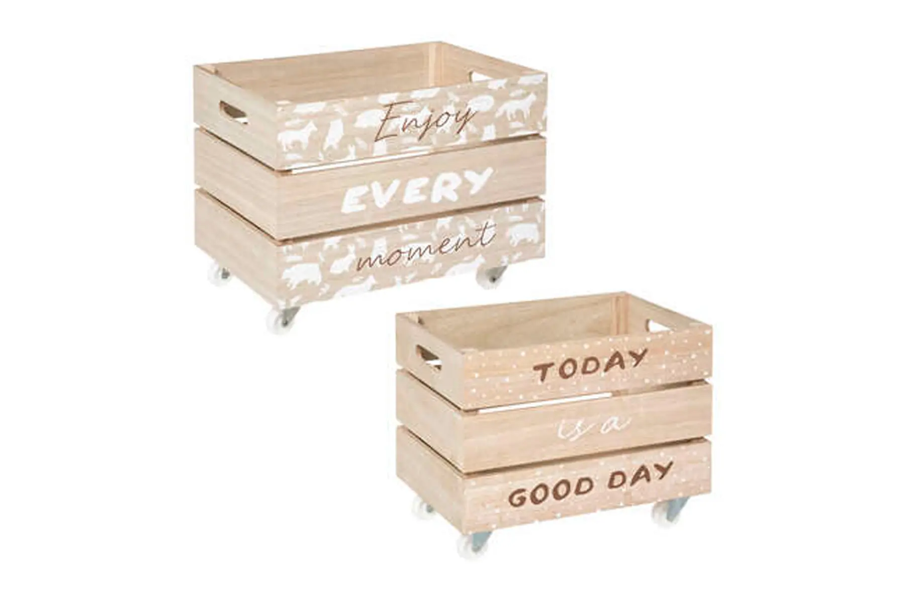 XL WOODEN STORAGE X2 WHITE