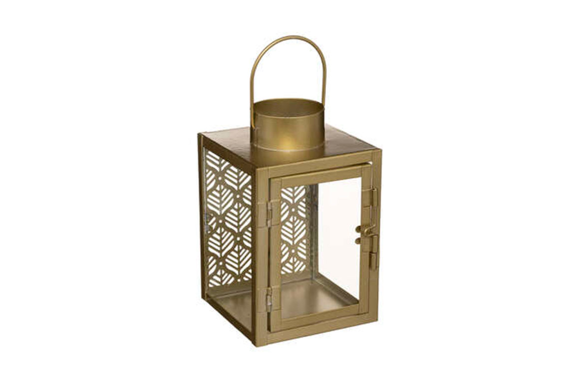 LANTERN MET GOLD 10X10X16
