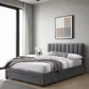VERTO Fabric Bed Dark Grey