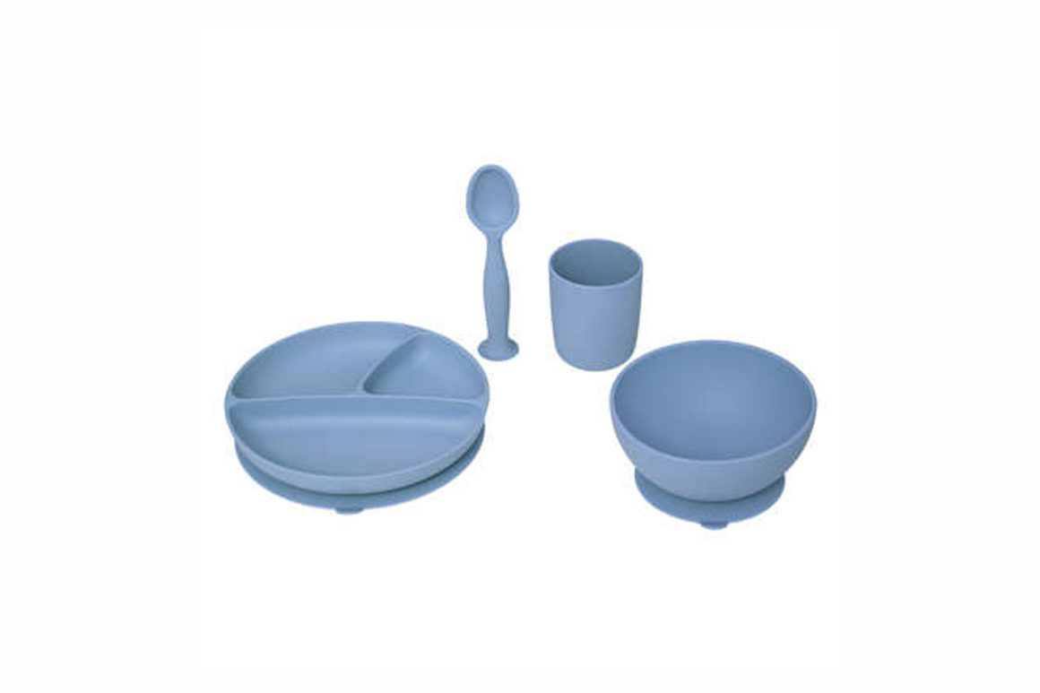 KIDS SILICONE MEAL SET BLUE