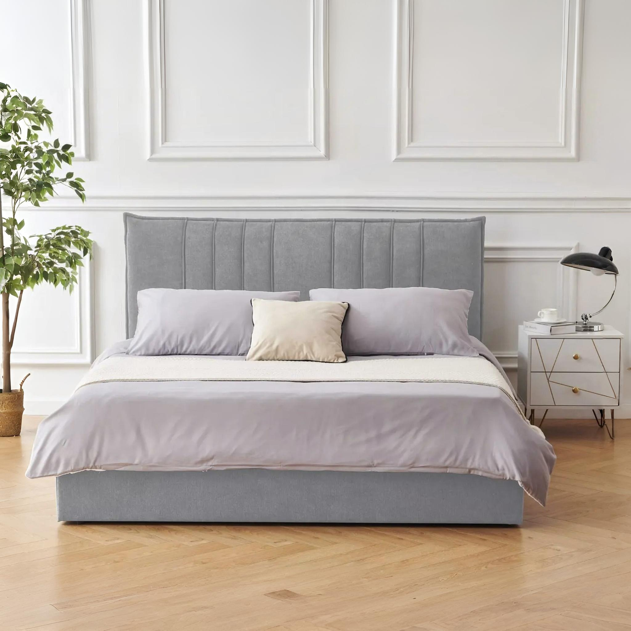 NAP Fabric Bed Light Grey