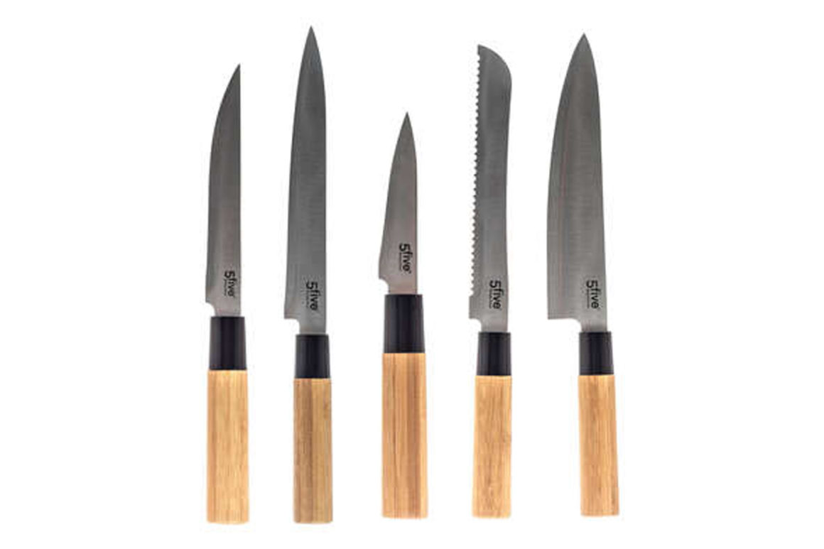 5 KNIVES STAND BAMBOU
