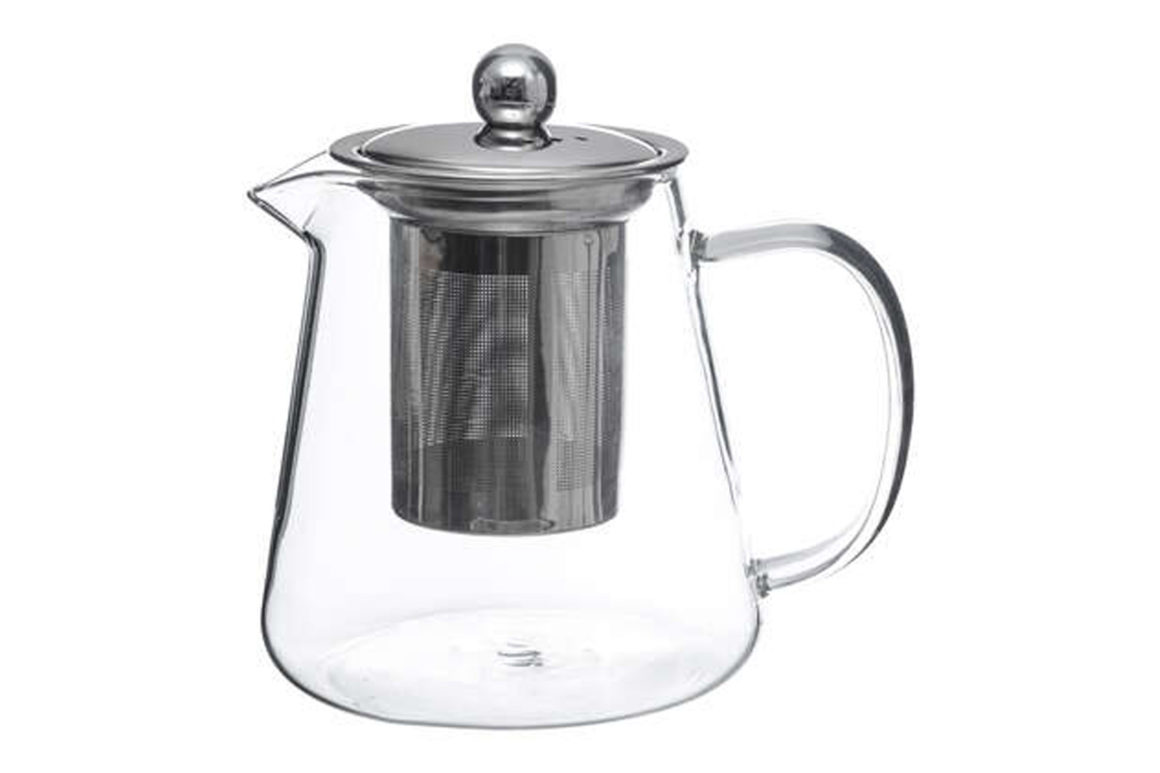 GLASS SPOUT TEAPOT 80CL