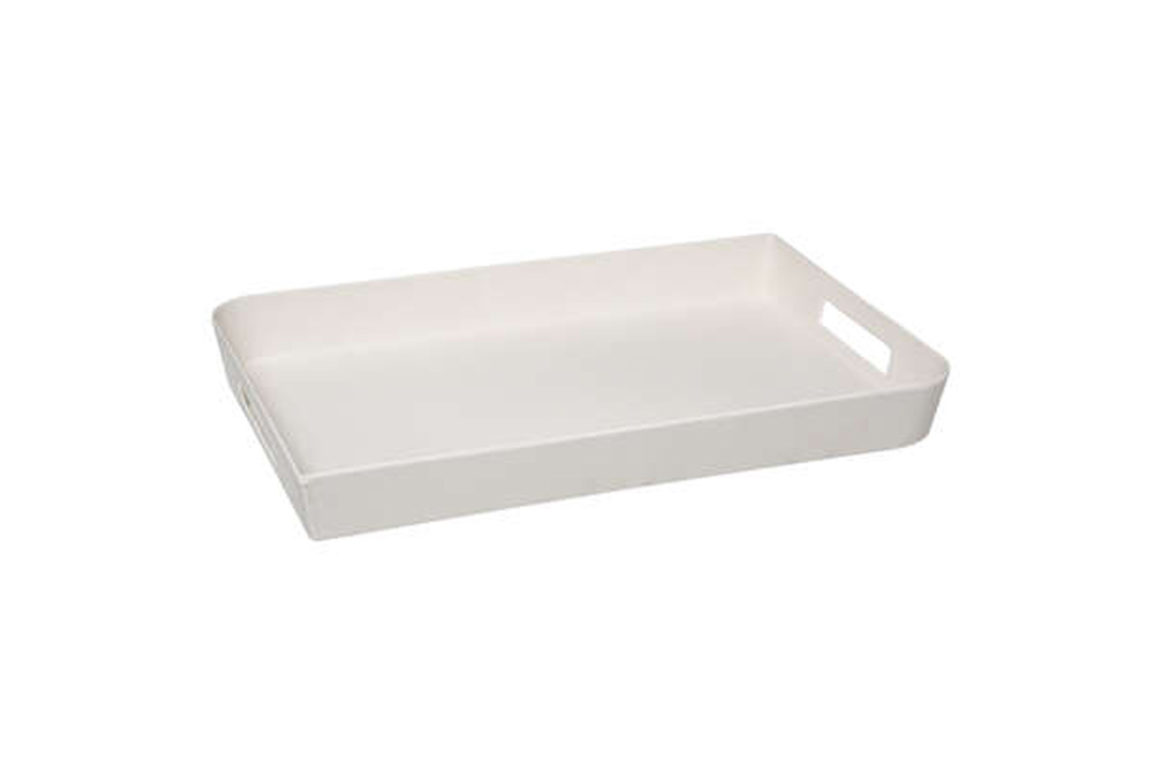 MELAM TRAY 45X30 WHITE