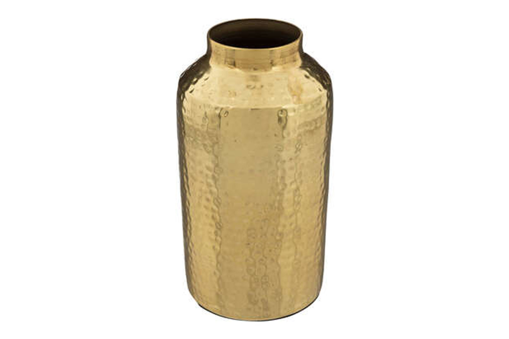 GOLD HAMMERED VASE H19 Malloupas & Papacostas