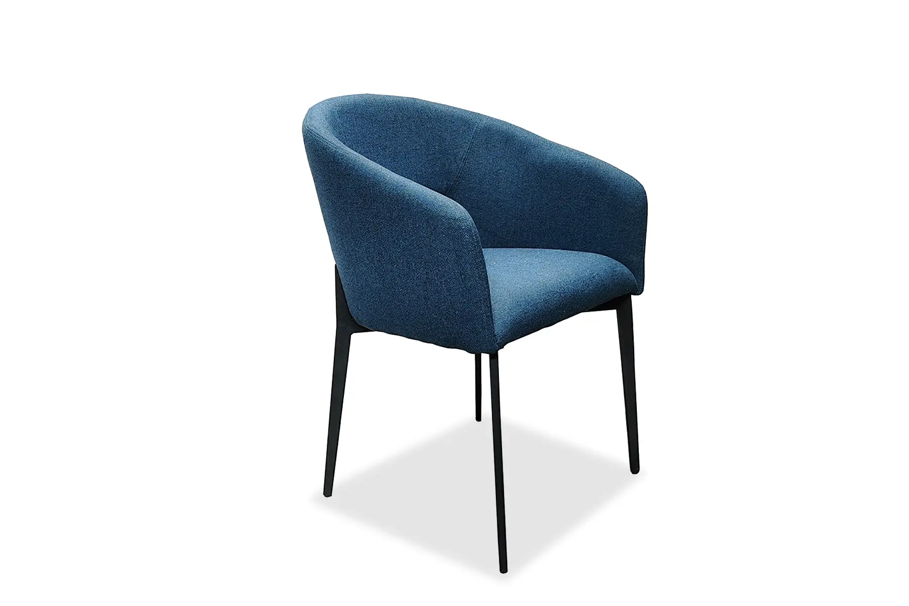 DAINO Blue Fabric Dining Chair - Image 4