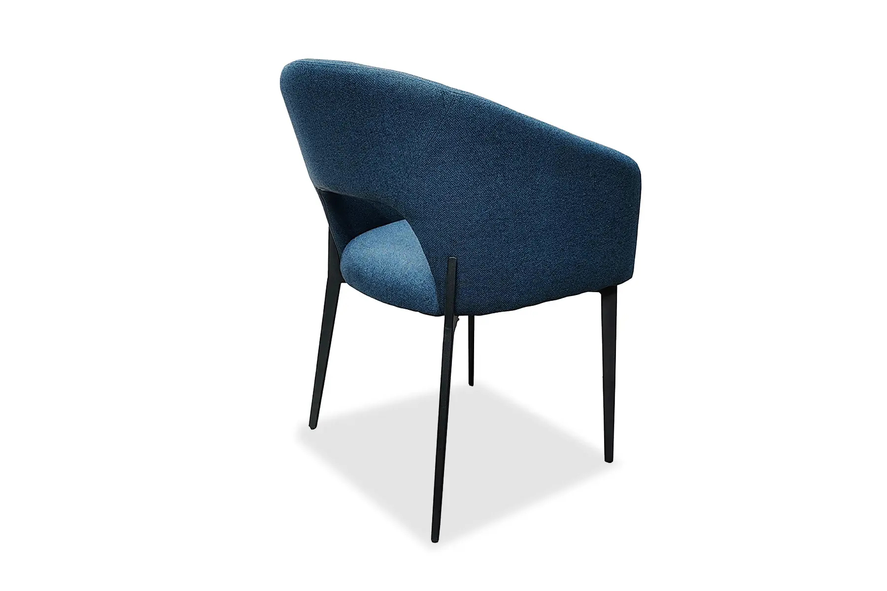 DAINO Blue Fabric Dining Chair - Image 3