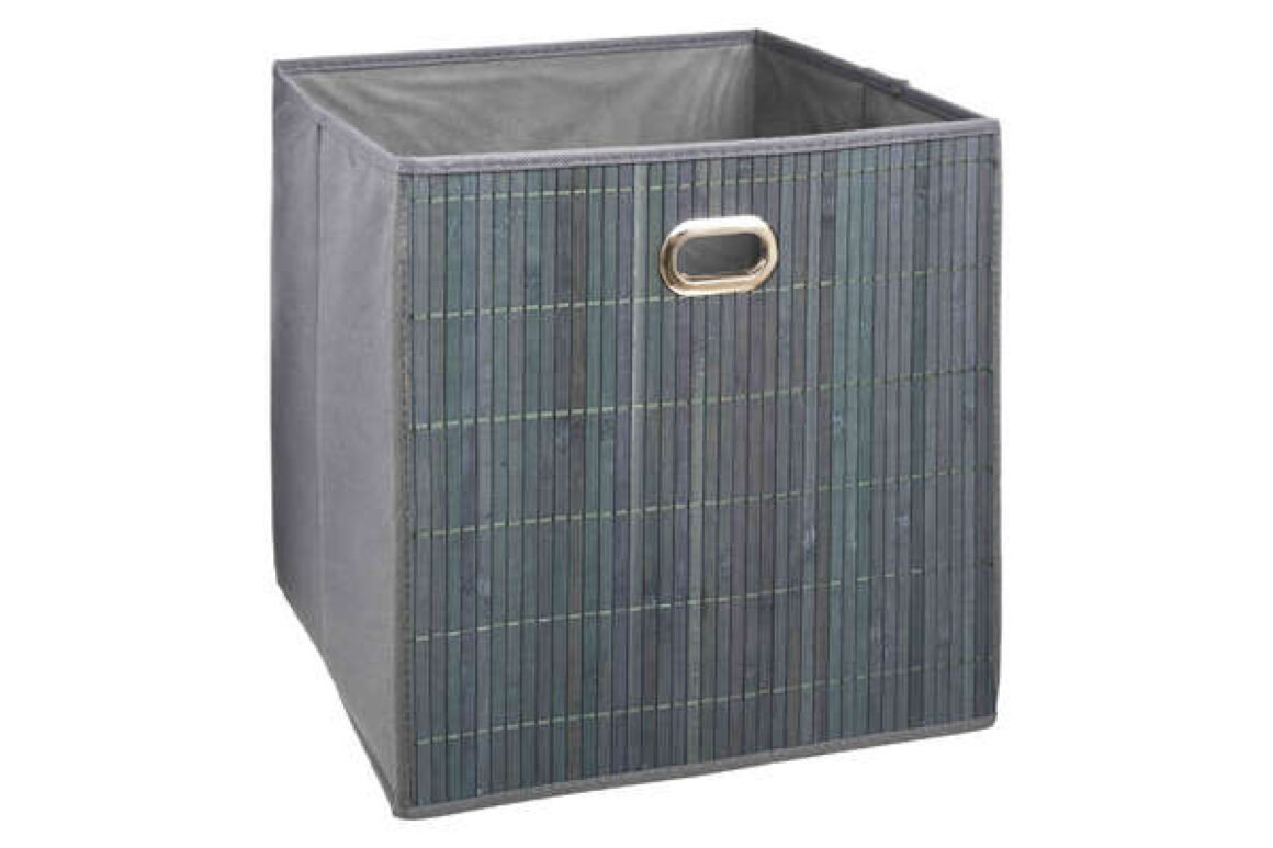 BASKETS 31X31 GREY BAMBOO