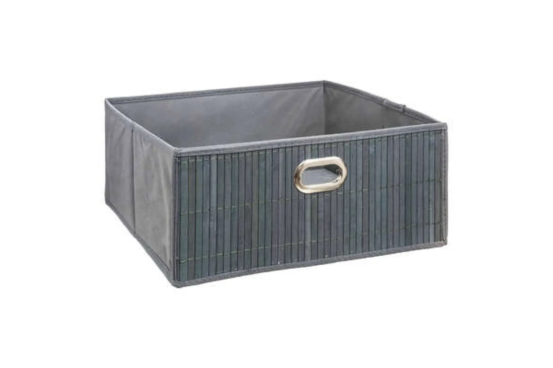BASKETS 31X15 GREY BAMBOO