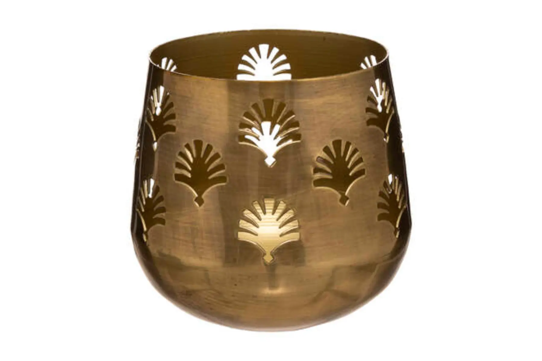 CANDL HOLD CUT GOLD ARTIF D14