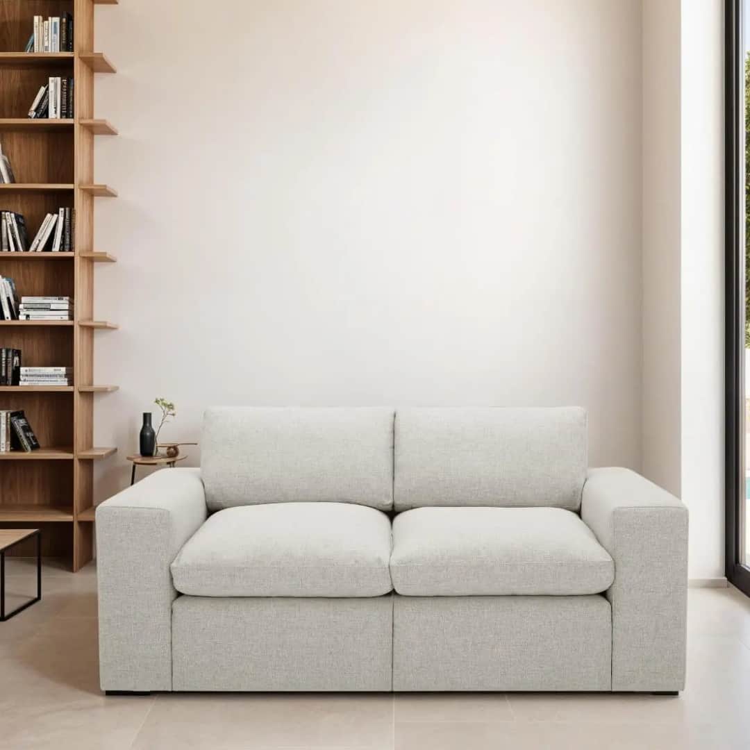 DELY Beige 3 Seater Sofa