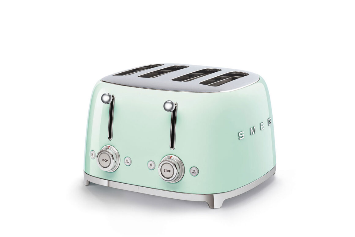 Smeg 50's Toaster 4 Slices - Pastel Green