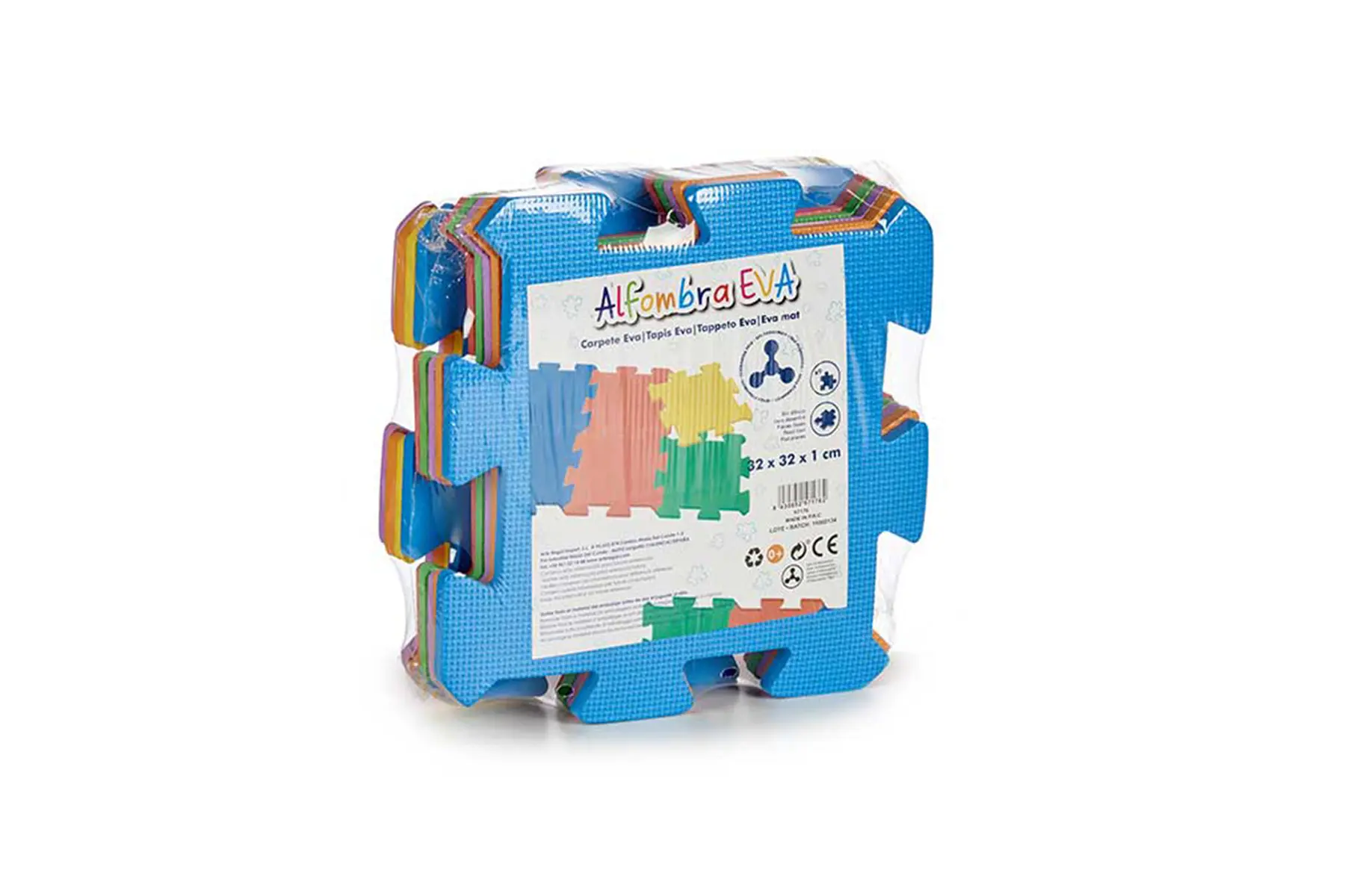 PUZZLE MAT 9 PCS PLAIN COL ASS