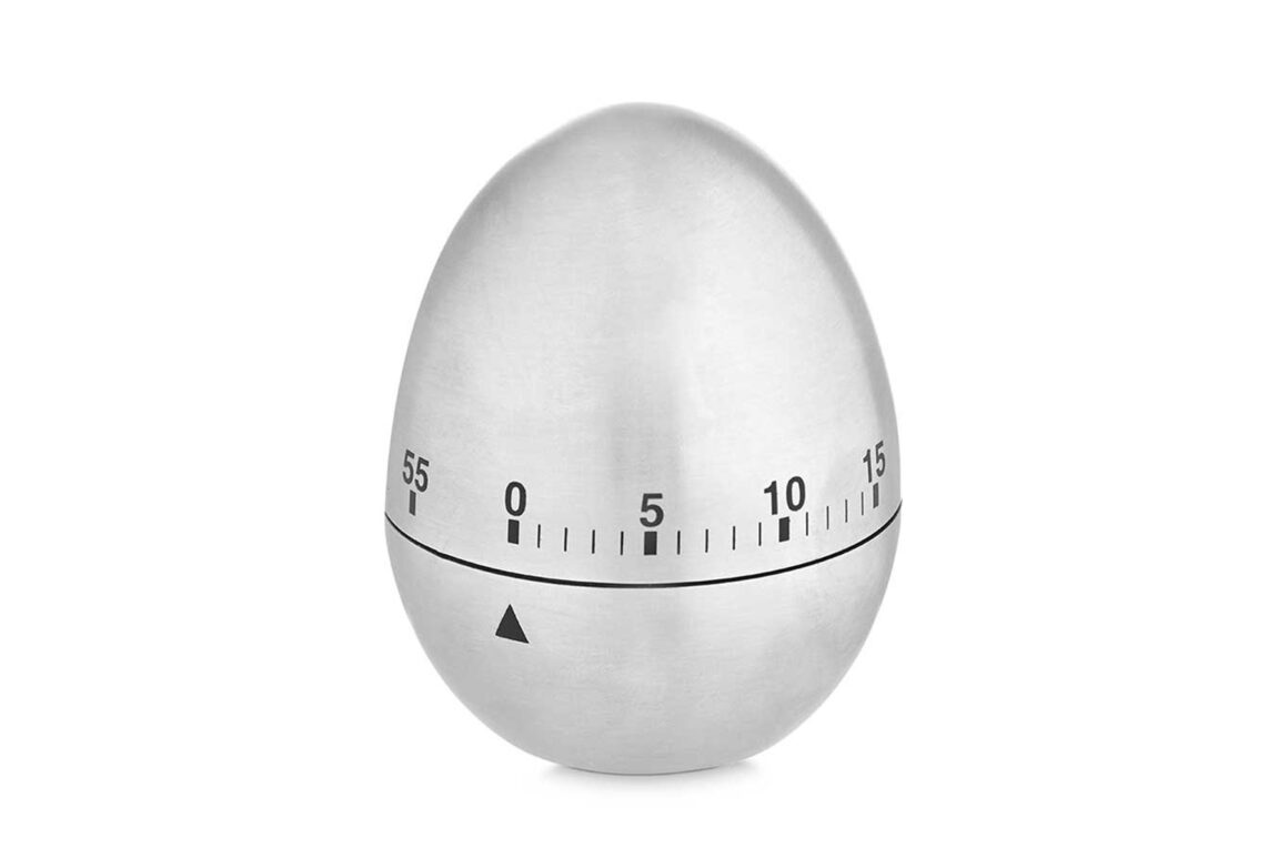 KITCHEN TIMER STEEL EGG