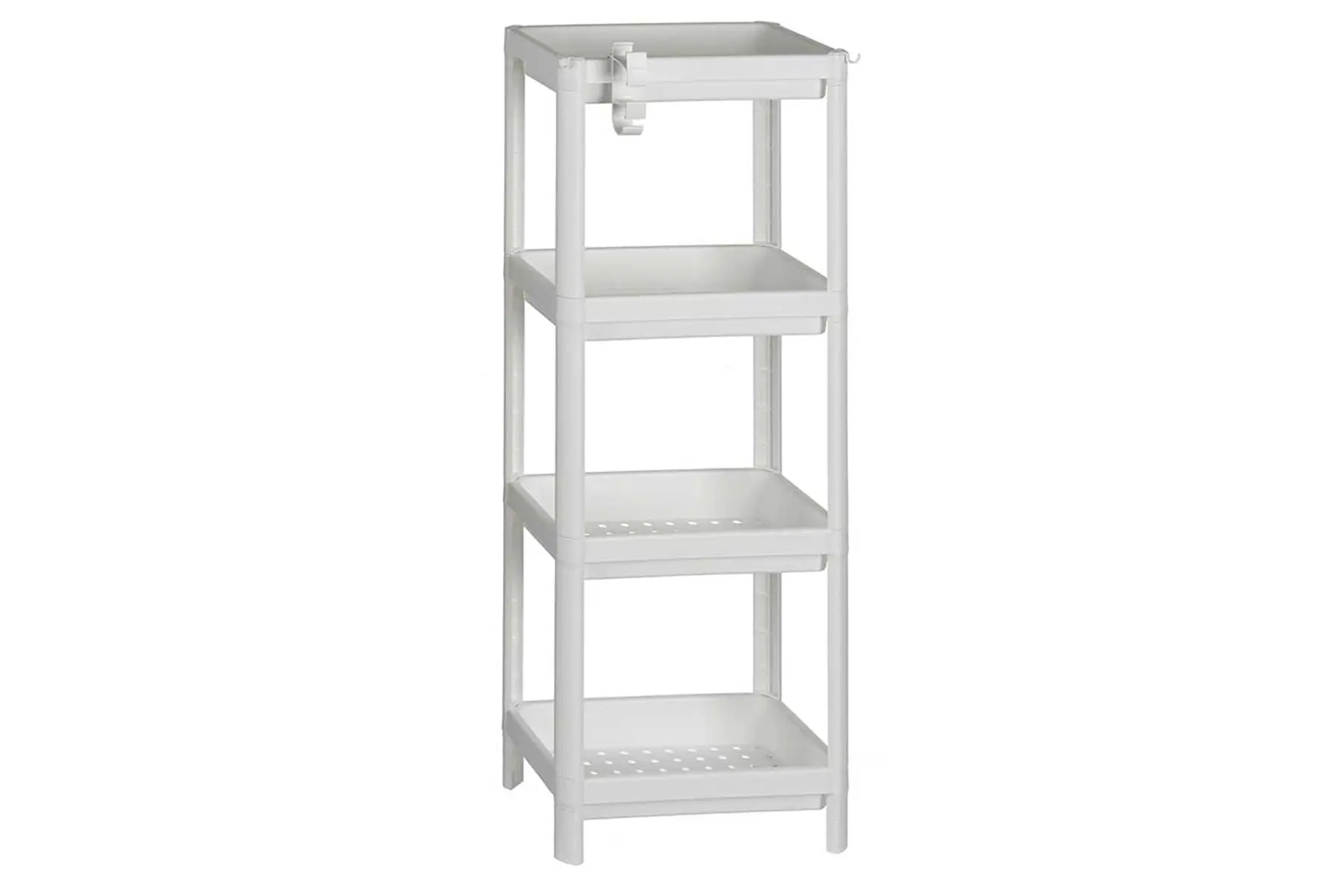 100CM WHITE 4TIER STORAG RACK